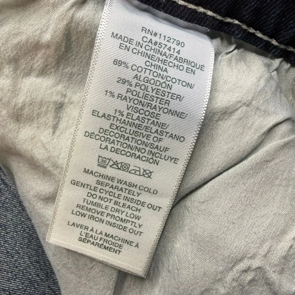 True Religion Jeans Mens 38 Blue Ricky Relaxed Straight Dark Wash Stretch NWT